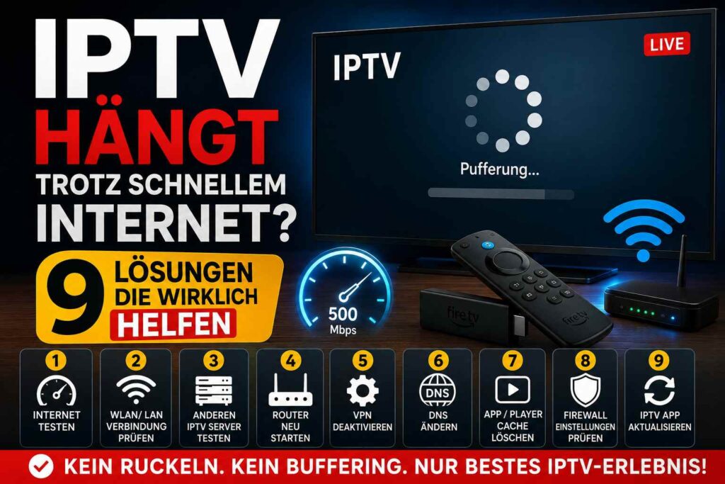 iptv hängt trotz schnellem internet